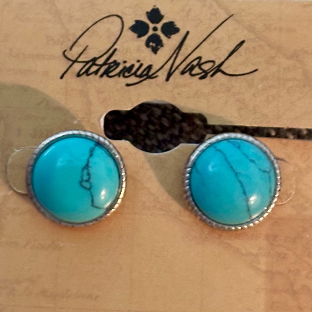 🆕 Patricia Nash Blue Stud Earrings